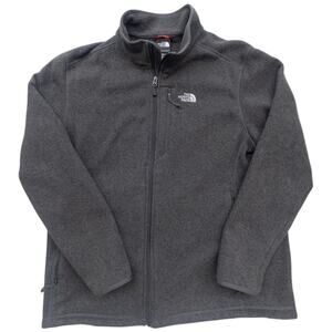 The North Face Men's Full Zip Jacket Smooth Face Fleece Size XL Gray